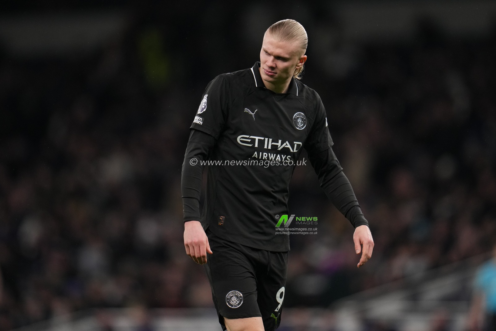 Erling Haaland of Manchester City during the Premier League match Tottenham Hotspur vs Manchester City at Tottenham Hotspur Stadium, London, United Kingdom, 1st February 2026

(Photo by Harvey Murphy/News Images)