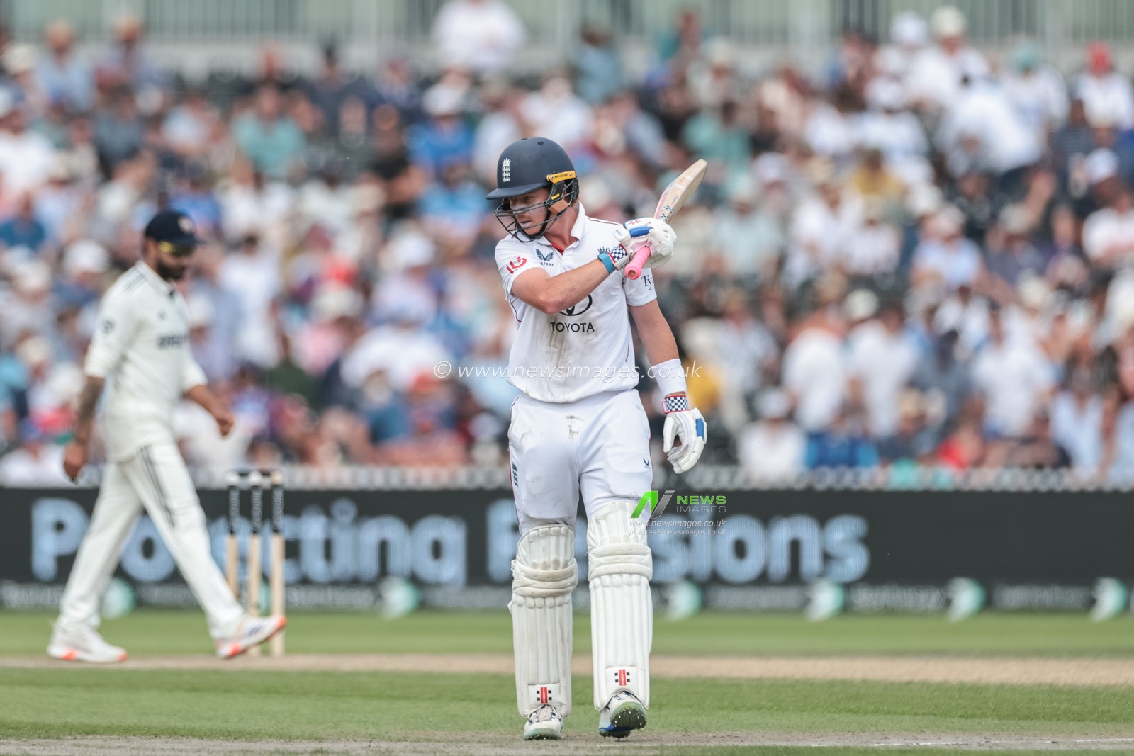 A dejected Ollie Pope of England reacts after he’s caught out by Rahul during the 4th Rothesay Test Match match Day 3 England vs India at Old Trafford Cricket Ground, Manchester, United Kingdom, 25th July 2025

(Photo by Mark Cosgrove/News Images)