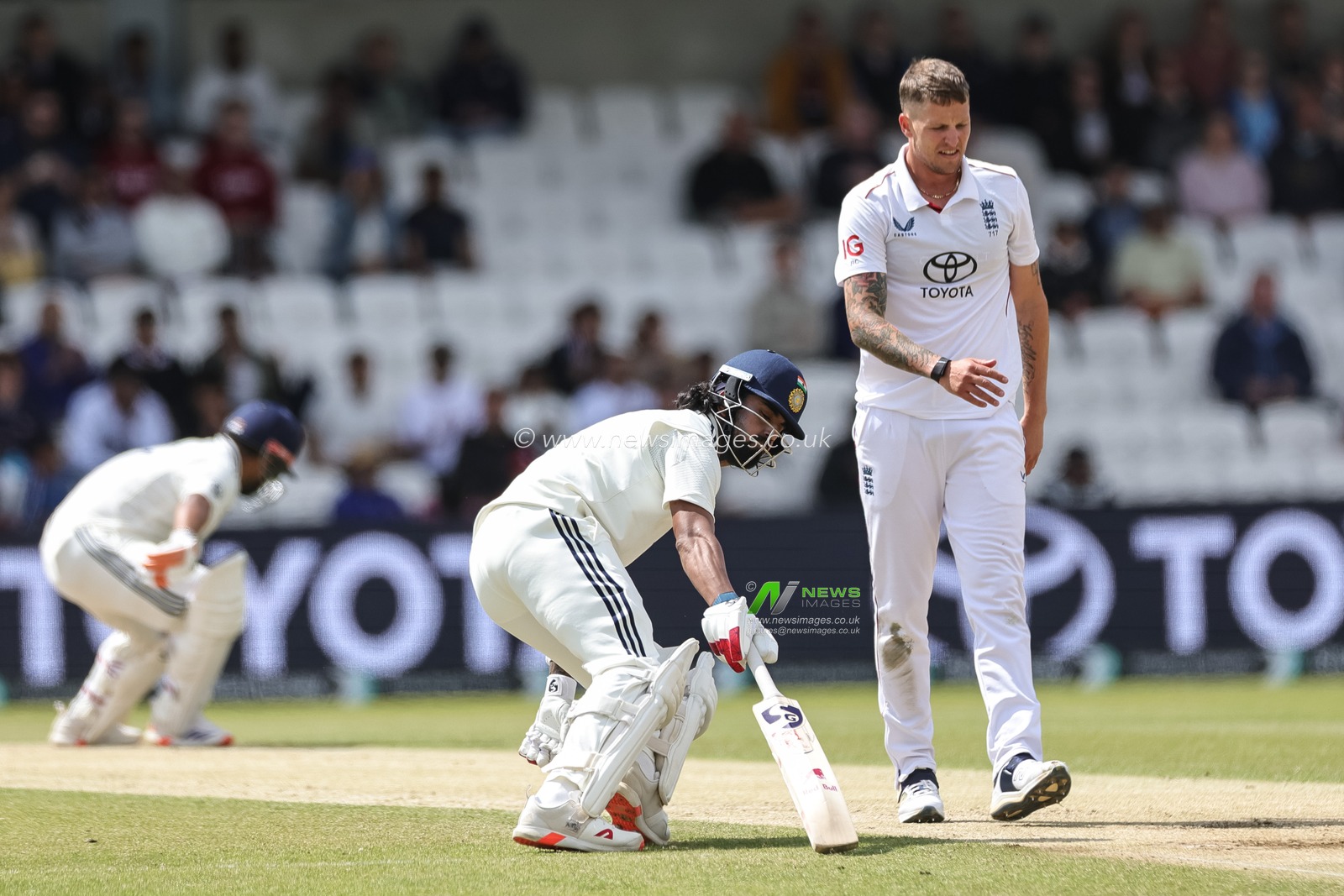 KL Rahul of India makes two runs during the 1st Rothesay Test Day 4 Match England v India at Headingley Cricket Ground, Leeds, United Kingdom, 23rd June 2025

(Photo by Mark Cosgrove/News Images)