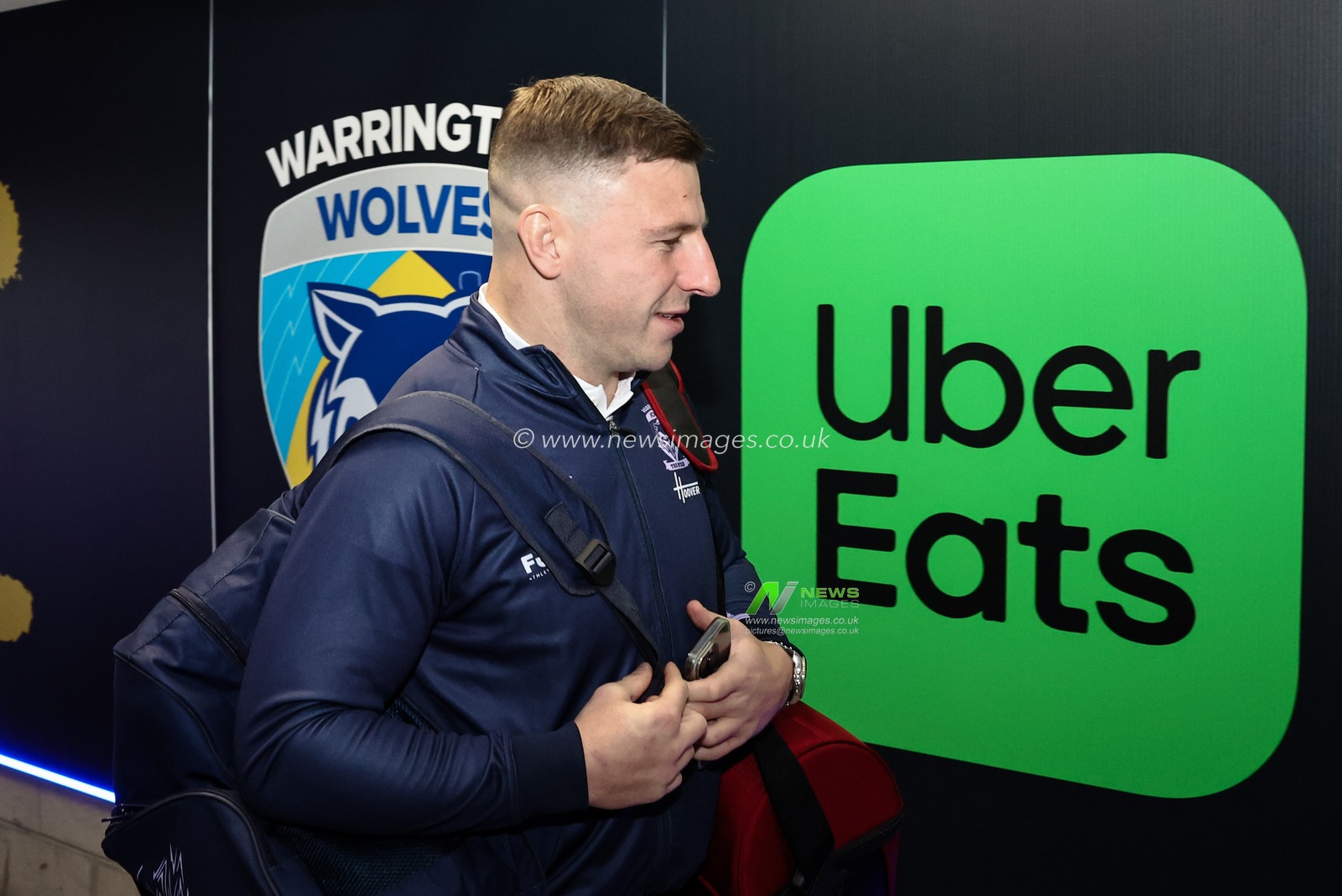 George Williams of Warrington Wolves arrives during the Betfred Super League Round 6 match Warrington Wolves vs Leeds Rhinos at Halliwell Jones Stadium, Warrington, United Kingdom, 28th March 2025

(Photo by Mark Cosgrove/News Images)