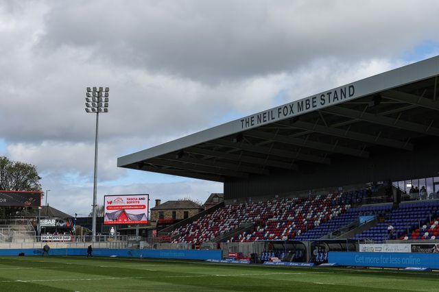A general view of The DIY Kitchens Stadium during the Betfred Challenge Cup Quarter Final match Wakefield Trinity vs Wigan Warriors at DIY Kitchens Stadium, Wakefield, United Kingdom on 12 April 2026

(Photo by Mark Cosgrove/News Images)