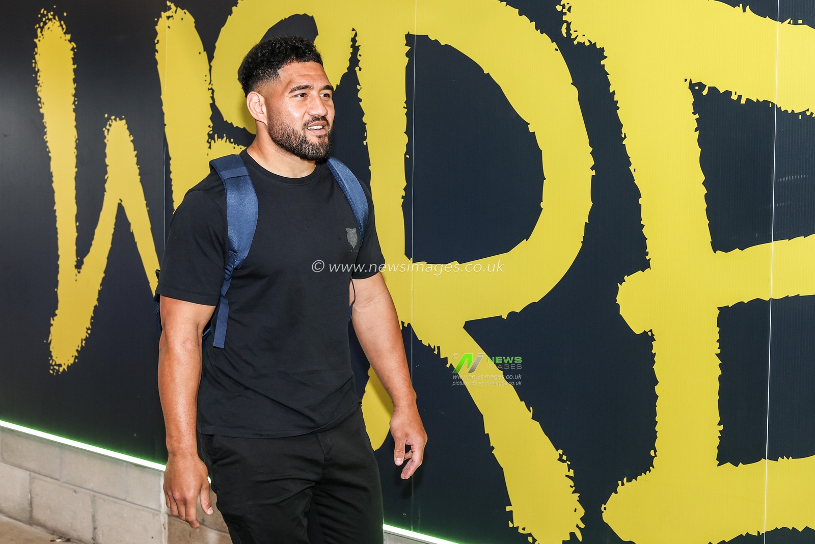 Kelepi Tanginoa of Warrington Wolves arrives during the Betfred Super League round 15 match Warrington Wolves vs Leeds Rhinos at The Halliwell Jones Stadium, Warrington, United Kingdom on 18 June 2026

(Photo by Alfie Cosgrove/News Images)