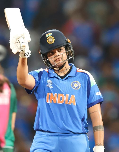Shafali Verma of India during the ICC Women's ODI Cricket World Cup Final 2025 session India Women vs South Africa Women at Dr. D.Y. Patil Sports Academy, Navi Mumbai, India, 2nd November 2025

(Photo by Shubhajit Roy Karmakar/News Images)