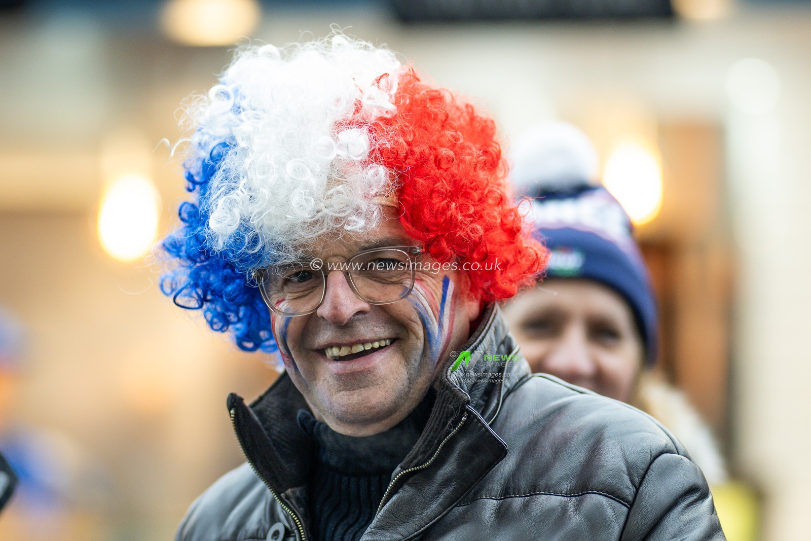 France fans enjoy the pre match atmosphere ahead of the 2025 Guinness 6 Nations match England vs France at Allianz Stadium,, Twickenham, United Kingdom, 8th February 2025

(Photo by Craig Thomas/News Images)