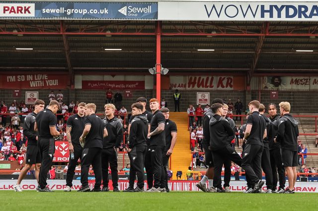 Wigan Warriors bring a host of academy and reserve players during the Betfred Super League round 12 match Hull KR vs Wigan Warriors at Sewell Group Craven Park, Hull, United Kingdom on 21 May 2026

(Photo by Mark Cosgrove/News Images)