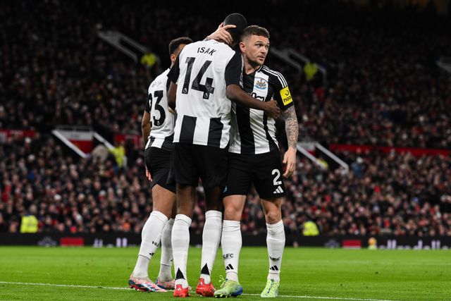 Alexander Isak of Newcastle United celebrates his goal to make it 0-1 during the Premier League match Manchester United vs Newcastle United at Old Trafford, Manchester, United Kingdom, 30th December 2024

(Photo by Craig Thomas/News Images)
