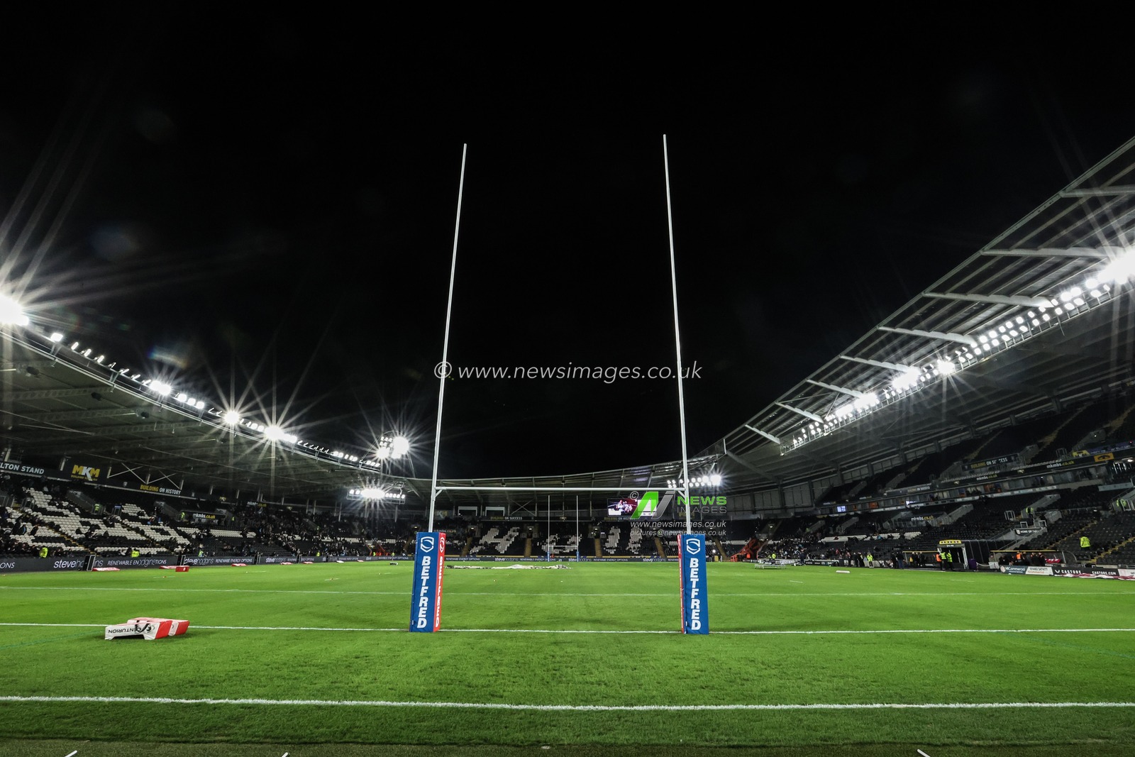 A general view of the MKM Stadium during the Betfred Super League Round 2 match Hull FC vs Wigan Warriors at MKM Stadium, Hull, United Kingdom, 21st February 2025

(Photo by Alfie Cosgrove/News Images)