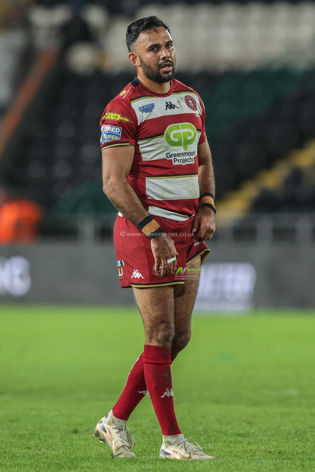 Bevan French of Wigan Warriors during the Betfred Super League Round 2 match Hull FC vs Wigan Warriors at MKM Stadium, Hull, United Kingdom, 21st February 2025

(Photo by Alfie Cosgrove/News Images)