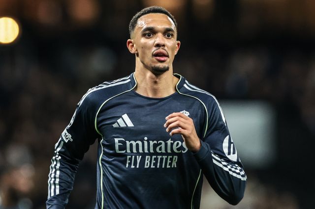 Trent Alexander-Arnold of Real Madrid during the UEFA Champions League last 16 second leg match Manchester City vs Real Madrid at The City of Manchester Stadium, Manchester, United Kingdom on 17 March 2026

(Photo by Mark Cosgrove/News Images)