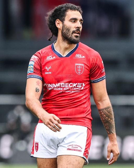 Tyrone May of Hull KR during the Betfred Super League round 13 match Wakefield Trinity vs Hull KR at DIY Kitchens Stadium, Wakefield, United Kingdom on 06 June 2026

(Photo by Alfie Cosgrove/News Images)