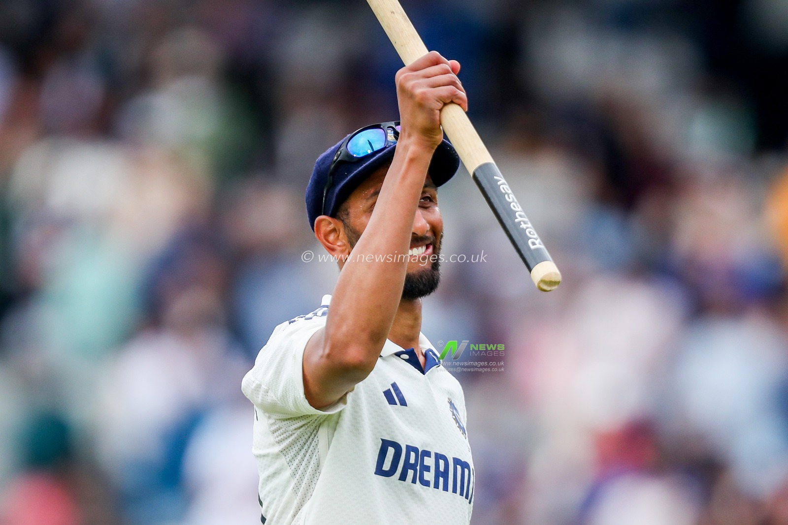 Prasidh Krishna of India reacts as the series is drawn following the 5th Rothesay Test Match day 5 England v India at The Kia Oval, London, United Kingdom, 4th August 2025

(Photo by Izzy Poles/News Images)