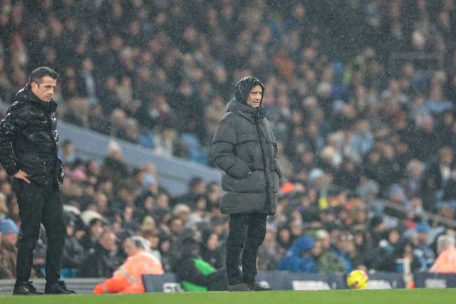Pep Guardiola manager of Manchester City looks on during the Premier League match Manchester City vs Fulham at Etihad Stadium, Manchester, United Kingdom on 11 February 2026

(Photo by Mark Cosgrove/News Images)
