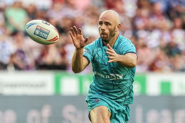 Matt Frawley of Huddersfield Giants in action during the game during the Betfred Super League round 18 match Wigan Warriors vs Huddersfield Giants at The Brick Community Stadium, Wigan, United Kingdom, 11th July 2025

(Photo by Alfie Cosgrove/News Images)