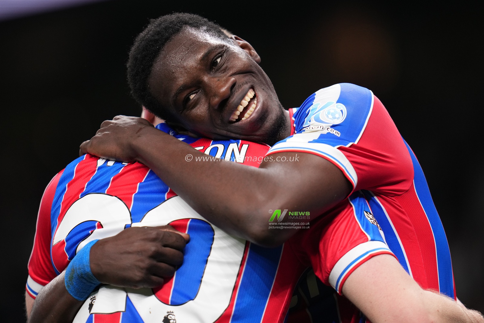 Ismaila Sarr of Crystal Palace and Adam Wharton of Crystal Palace celebrate third goal during the Premier League match Tottenham Hotspur vs Crystal Palace at Tottenham Hotspur Stadium, London, United Kingdom on 05 March 2026

(Photo by Harvey Murphy/News Images)