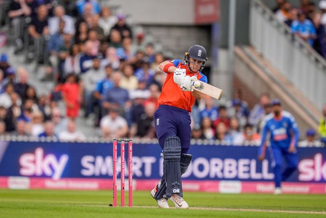 Sam Curran pulls the ball during the Second Vitality T20 International match England vs India at Old Trafford, Manchester, United Kingdom on 04 July 2026

(Photo by Maynard Manyowa/News Images)