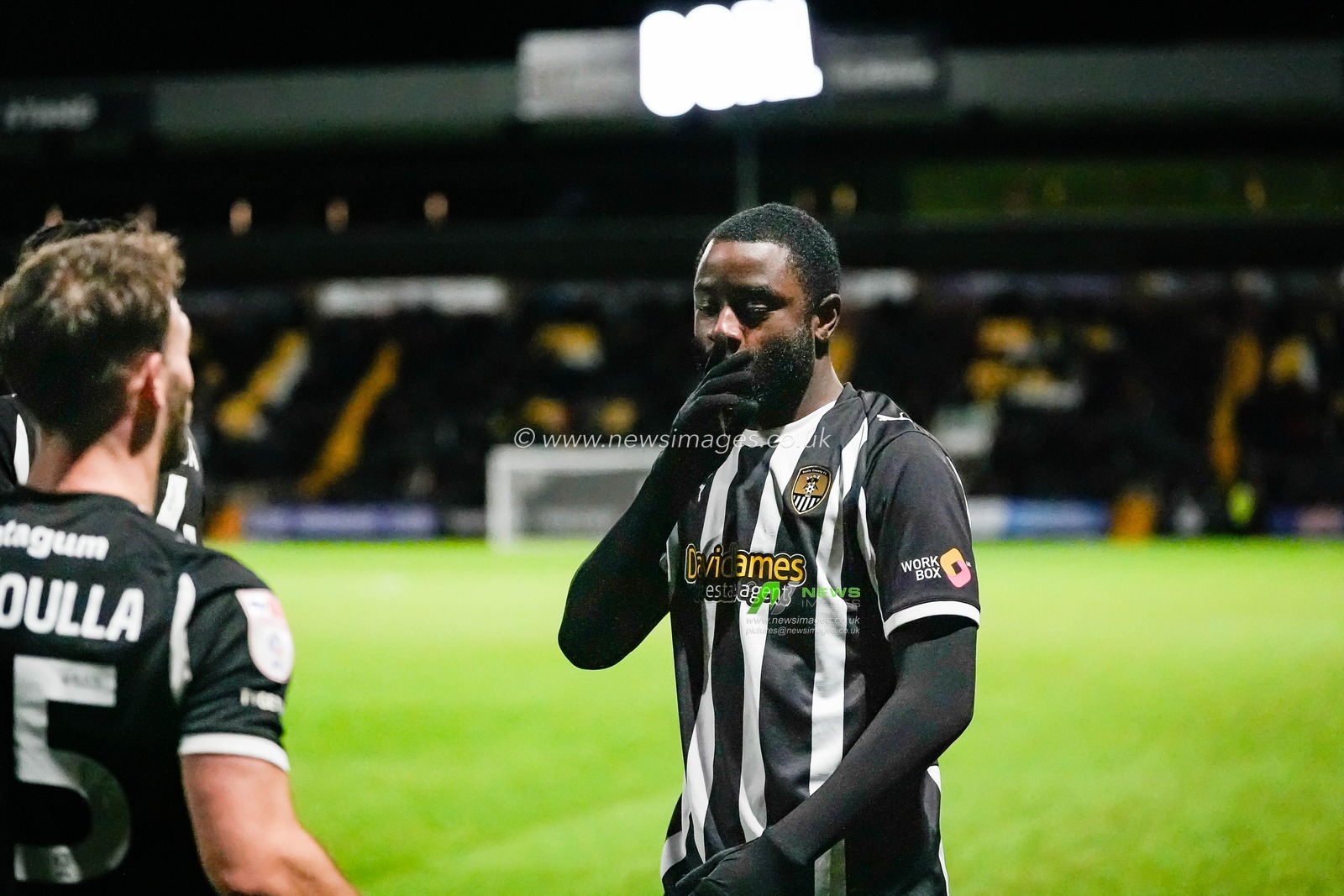 Matthew Dennis of Notts County celebrates his goal to make it 2-1 during the Sky Bet League Two match Notts County vs Swindon Town at Meadow Lane, Nottingham, United Kingdom on 27 January 2026

(Photo by Maynard Manyowa/News Images)