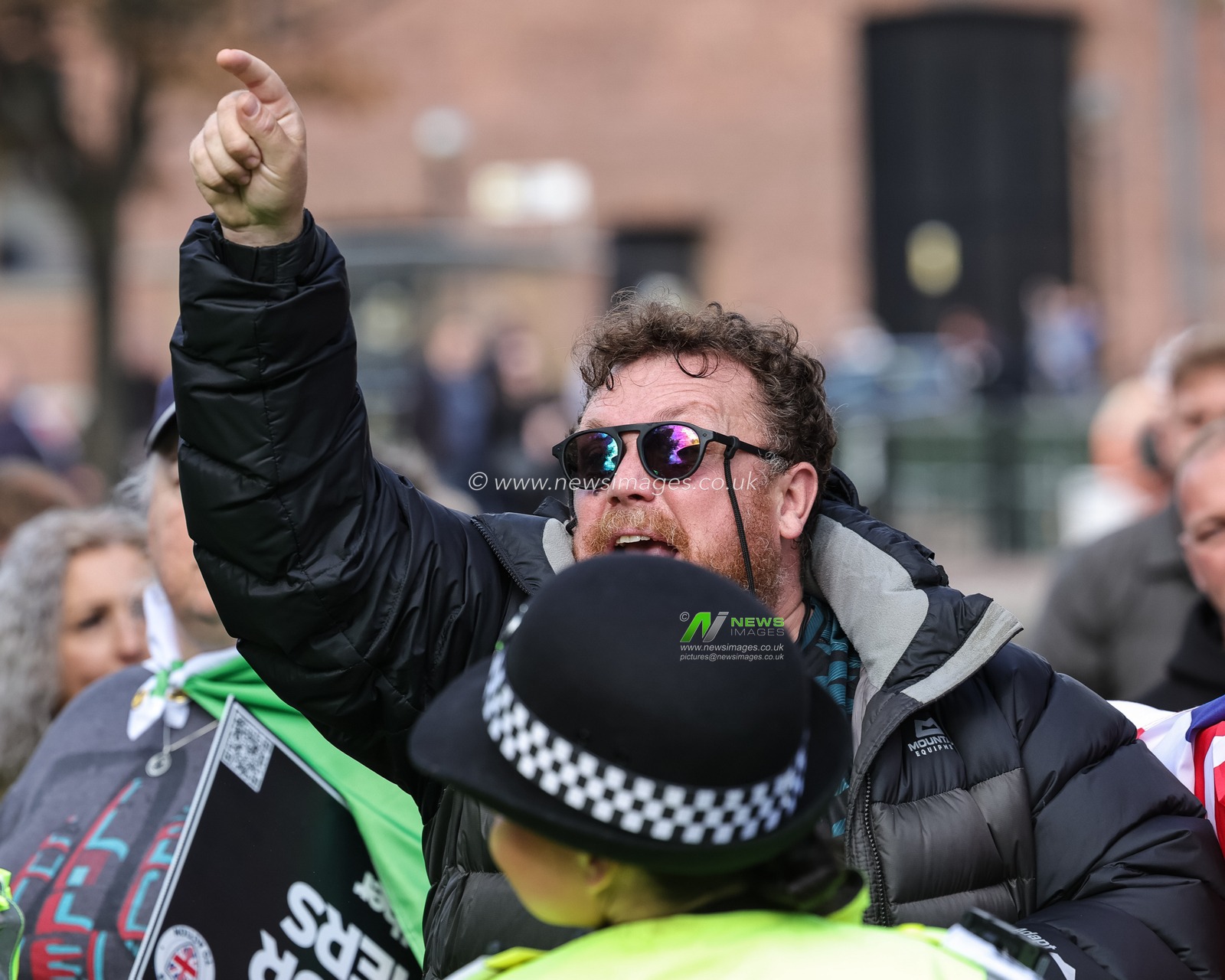 Protesters react during the Labour Party Annual Conference 2025 at The ACC, Liverpool, United Kingdom, 28th September 2025

(Photo by Mark Cosgrove/News Images)