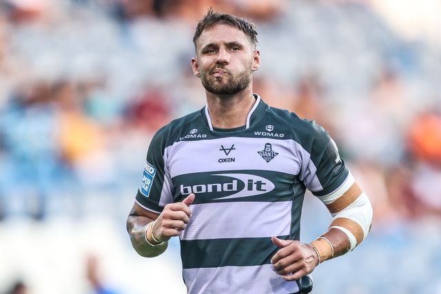 Tristan Powell of Huddersfield Giants during the Betfred Super League round 18 match Huddersfield Giants vs Bradford Bulls at Accu Stadium, Huddersfield, United Kingdom on 10 July 2026

(Photo by Alfie Cosgrove/News Images)