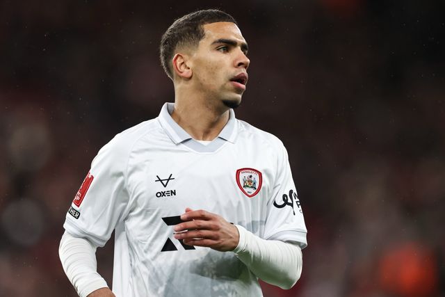 Tennai Watson of Barnsley during the Emirates FA Cup Third Round match Liverpool vs Barnsley at Anfield, Liverpool, United Kingdom, 12th January 2026

(Photo by Alfie Cosgrove/News Images)