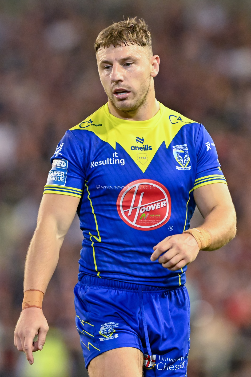 George Williams of Warrington Wolves during the Betfred Super League Round 24 match Leigh Leopards vs Warrington Wolves at Leigh Sports Village, Leigh, United Kingdom, 30th August 2024

(Photo by Cody Froggatt/News Images)