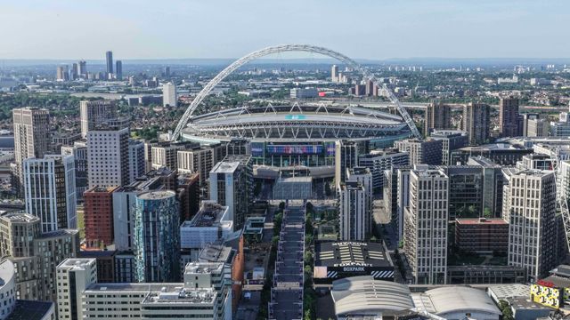 An Aerial view of Wembley Stadium during the Betfred Challenge Cup Final match Wigan Warriors vs Hull KR at Wembley Stadium, London, United Kingdom on 30 May 2026

(Photo by Mark Cosgrove/News Images)