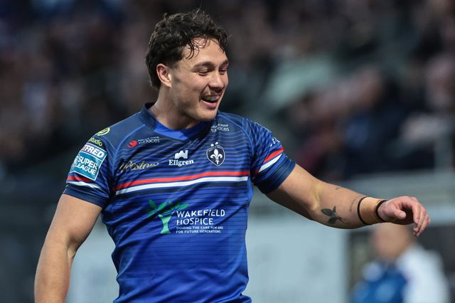 Seth Nikotemo of Wakefield Trinity during the Betfred Super League round 11 match Wakefield Trinity vs Catalans Dragons at DIY Kitchens Stadium, Wakefield, United Kingdom on 15 May 2026

(Photo by Mark Cosgrove/News Images)
