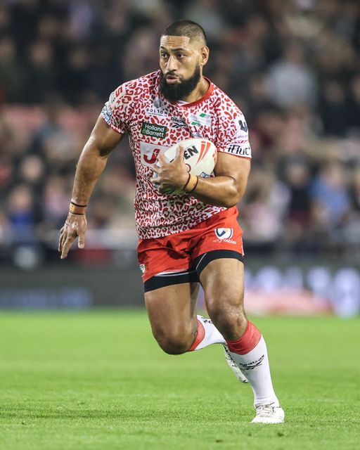 Isaac Liu of Leigh Leopards during the Betfred Super League play-off Eliminator 1 match Leigh Leopards vs Wakefield Trinity at Progress With Unity Stadium, Leigh, United Kingdom, 26th September 2025

(Photo by Alfie Cosgrove/News Images)