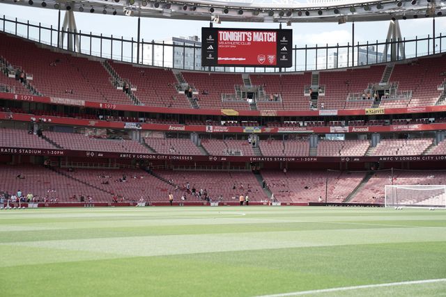 General view of Emirates Stadium ahead of the Pre-season friendly match Arsenal vs Athletic Bilbao at Emirates Stadium, London, United Kingdom, 9th August 2025

(Photo by Harvey Murphy/News Images)