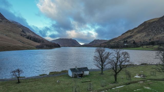 The Fishermans hut on the edge of Buttermere during a cold winters morning at Buttermere, TheLake District, Cumbria, United Kingdom, 3rd January 2025

(Photo by Mark Cosgrove/News Images)