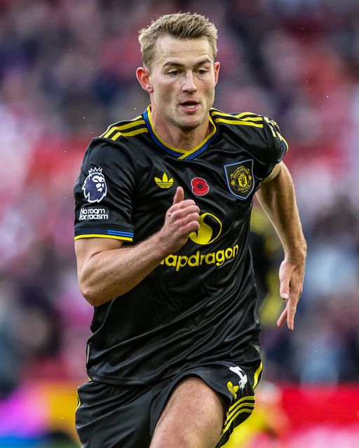 Matthijs de Ligt of Manchester United during the Premier League match Nottingham Forest vs Manchester United at City Ground, Nottingham, United Kingdom, 1st November 2025

(Photo by Alfie Cosgrove/News Images)

*** GER AUT SUI OUT ***