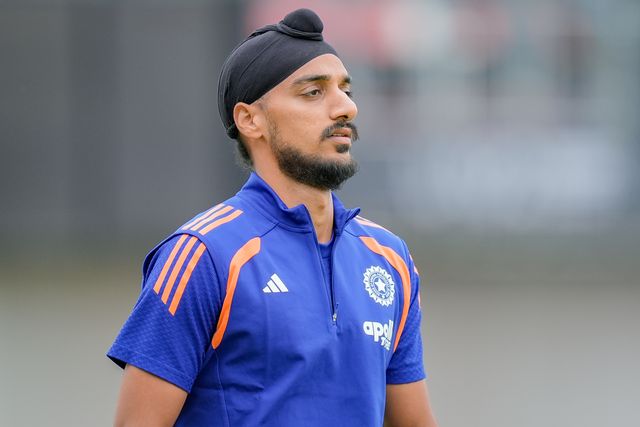 Arshdeep Singh of India in the pre-game warm up session during the Second Vitality T20 International match England vs India at Old Trafford, Manchester, United Kingdom on 04 July 2026

(Photo by Maynard Manyowa/News Images)