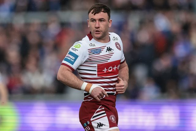 Harry Smith of Wigan Warriors during the Betfred Challenge Cup Quarter Final match Wakefield Trinity vs Wigan Warriors at DIY Kitchens Stadium, Wakefield, United Kingdom on 12 April 2026

(Photo by Mark Cosgrove/News Images)