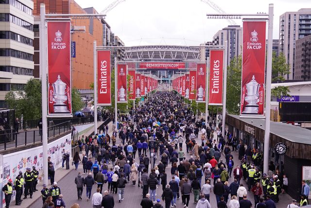 View of Wembley way ahead of kick off during the Emirates FA Cup Final match Chelsea vs Manchester City at Wembley Stadium, London, United Kingdom on 16 May 2026

(Photo by Harvey Murphy/News Images)