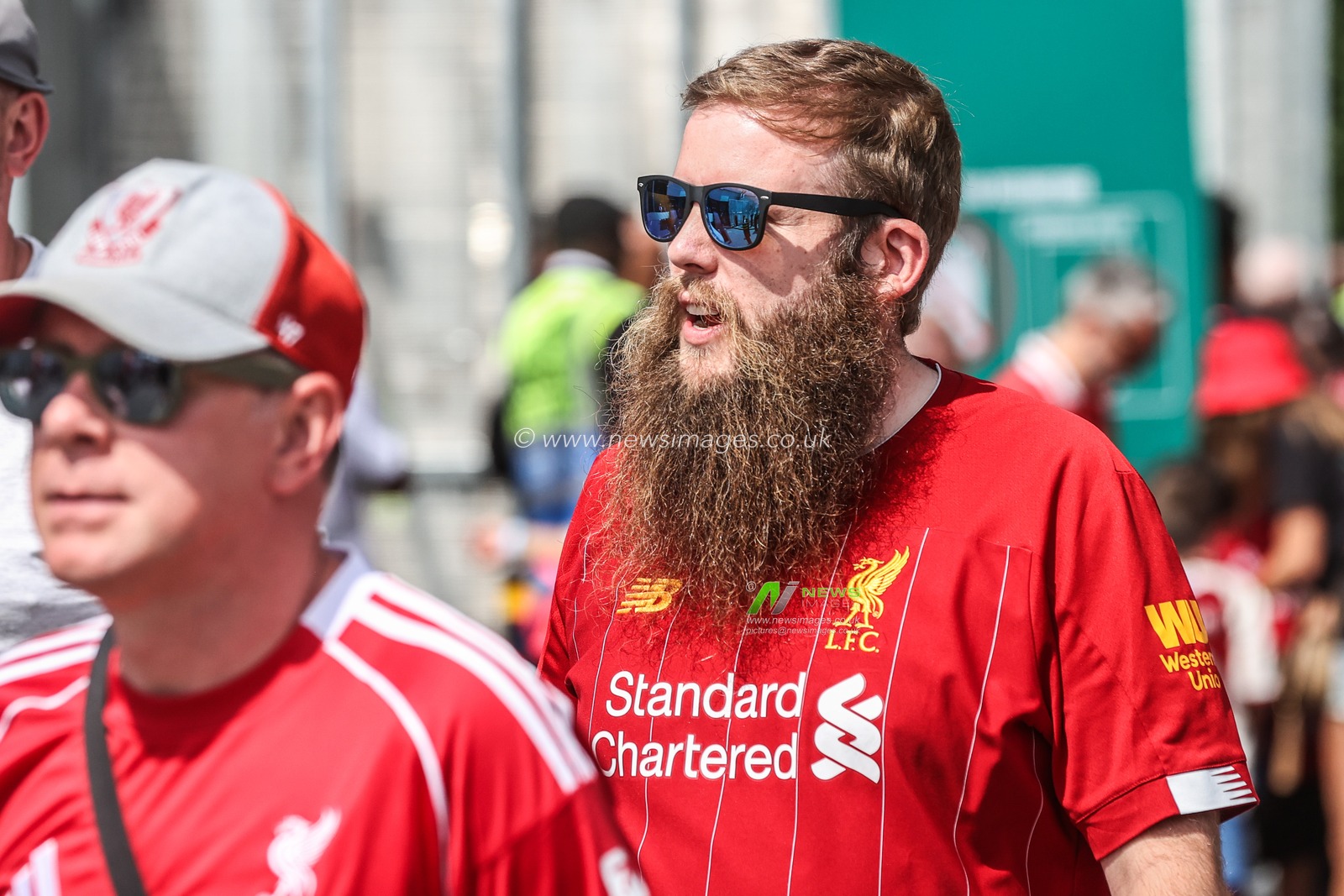 Liverpool fans arrive during the The FA Community Shield match Crystal Palace vs Liverpool at Wembley Stadium, London, United Kingdom, 10th August 2025

(Photo by Alfie Cosgrove/News Images)