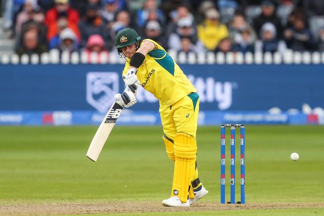 Steve Smith of Australia plays a safety shot during the Fifth Metro Bank One Day International match England vs Australia at Seat Unique Stadium, Bristol, United Kingdom, 29th September 2024

(Photo by Gareth Evans/News Images)
