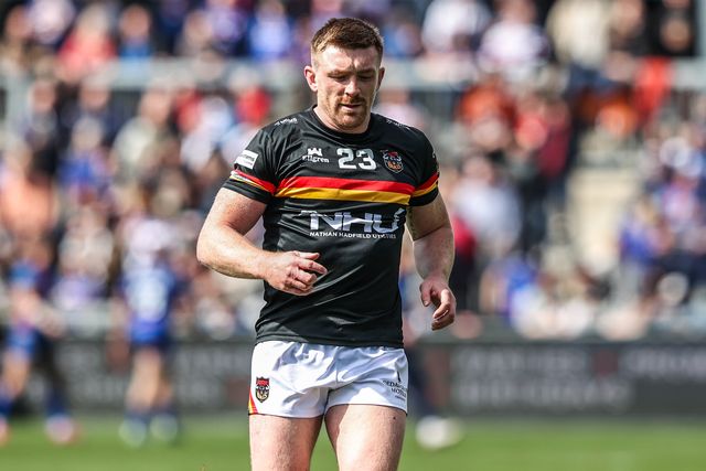 Connor Wynne of Bradford Bulls in the pre-game warm up during the Betfred Super League round 8 match Wakefield Trinity vs Bradford Bulls at DIY Kitchens Stadium, Wakefield, United Kingdom on 18 April 2026

(Photo by Alfie Cosgrove/News Images)