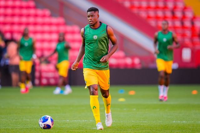 Marshall Munetsi in the pregame warmup session  during the Unity Cup 2026 Semi-Finals match Nigeria vs Zimbabwe at The Valley, London, United Kingdom on 26 May 2026

(Photo by Maynard Manyowa/News Images)