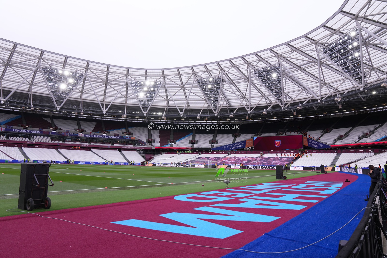 General view of the London Stadium ahead of the Premier League match West Ham United vs Wolverhampton Wanderers at London Stadium, London, United Kingdom on 10 April 2026

(Photo by Harvey Murphy/News Images)