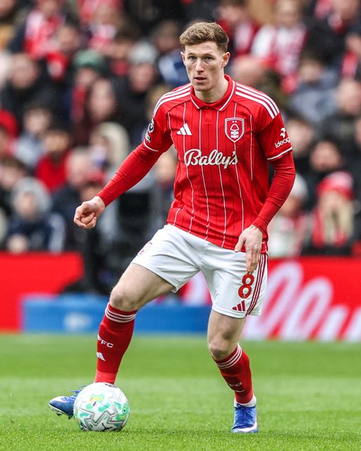 Elliot Anderson of Nottingham Forest during the Premier League match Nottingham Forest vs Fulham at City Ground, Nottingham, United Kingdom on 15 March 2026

(Photo by Alfie Cosgrove/News Images)