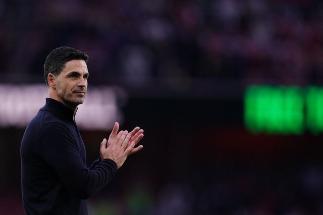 Mikel Arteta manager of Arsenal at full time during the Premier League match Arsenal vs Fulham at Emirates, London, United Kingdom on 02 May 2026

(Photo by Harvey Murphy/News Images)