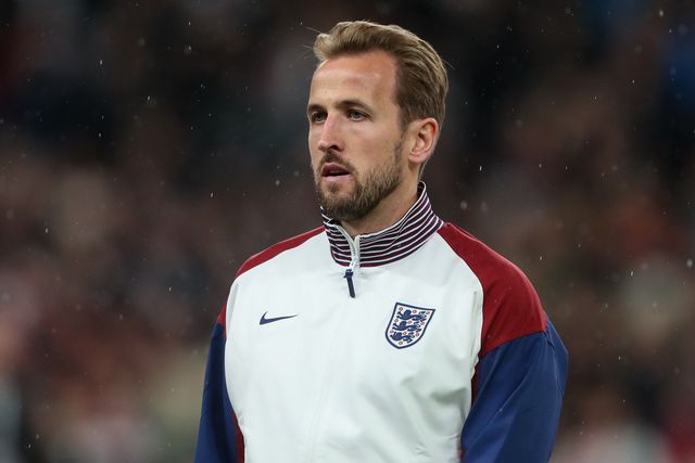Harry Kane of England in the team lineup during the UEFA Nations League, League B - Group 2 match England vs Republic of Ireland at Wembley Stadium, London, United Kingdom, 17th November 2024

(Photo by Gareth Evans/News Images)