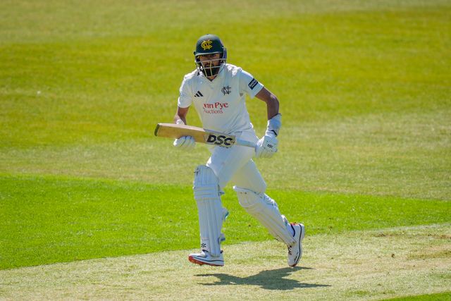 Haseeb Hameed refuses a run during Leicestershire County Cricket Club vs Nottinghamshire County Cricket Club in Country Cricket Division One Day 1 at Grace Road, Leicester, United Kingdom on 01 May 2026

(Photo by Maynard Manyowa/News Images)