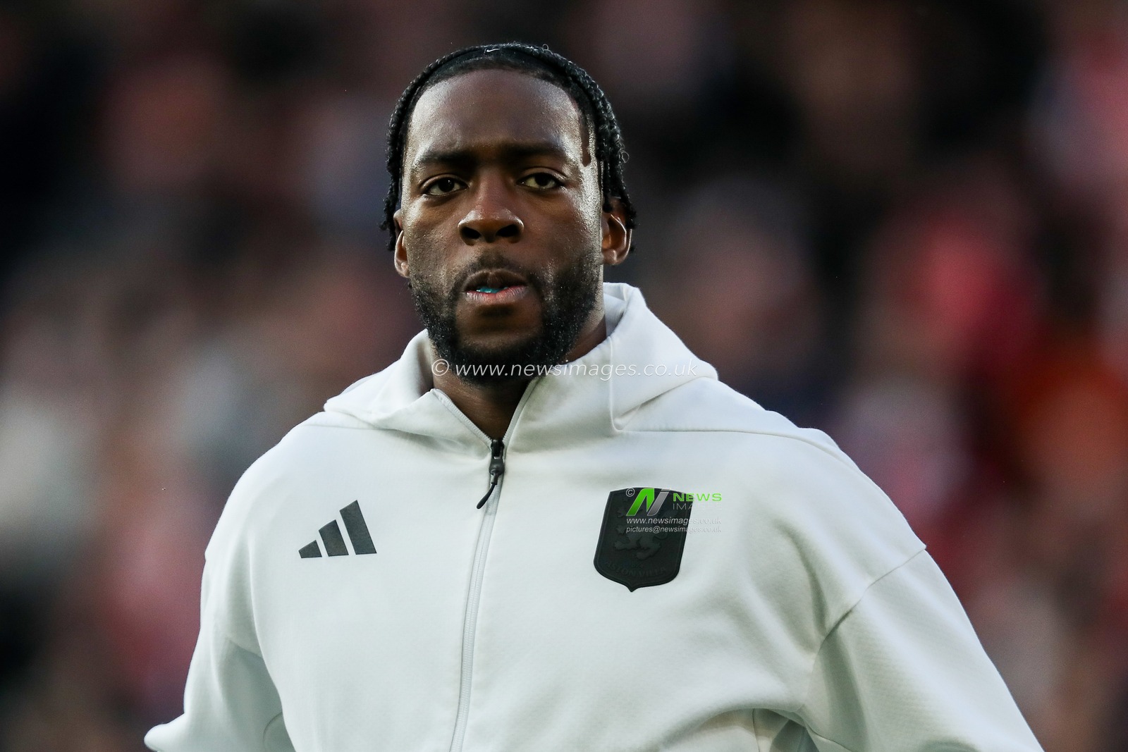 Axel Disasi of Aston Villa lines up prior to the Premier League match Brentford vs Aston Villa at The Gtech Community Stadium, London, United Kingdom, 8th March 2025

(Photo by Izzy Poles/News Images)