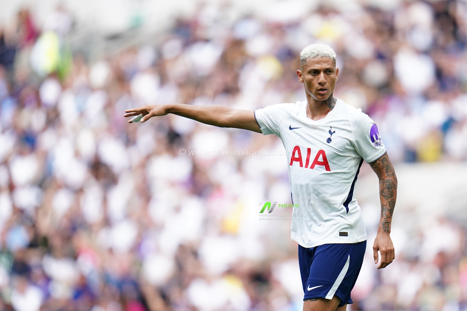 Richarlison of Tottenham Hotspur during the pre-season friendly match Tottenham Hotspur vs Hoffenheim at Tottenham Hotspur Stadium, London, United Kingdom on 15 August 2026

(Photo by Harvey Murphy/News Images)