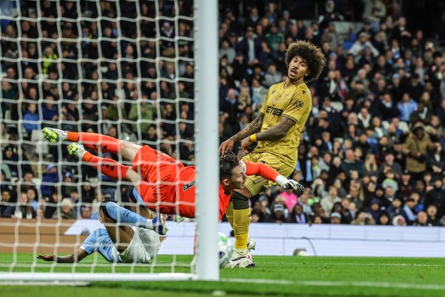 Savino of Manchester City scores to make it 3-0 during the Premier League match Manchester City vs Crystal Palace at Etihad Stadium, Manchester, United Kingdom on 13 May 2026

(Photo by Mark Cosgrove/News Images)