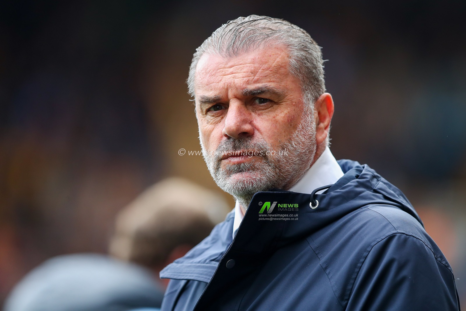 Ange Postecoglou of Tottenham Hotspur looks on prior to the Premier League match Wolverhampton Wanderers vs Tottenham Hotspur at Molineux, Wolverhampton, United Kingdom, 13th April 2025

(Photo by Gareth Evans/News Images)