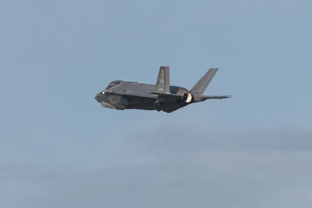 United States Air Force F-35A Lightning II jets land at RAF Lakenheath on training exercises at RAF Lakenheath, United Kingdom, 11th September 2025

(Photo by Mark Cosgrove/News Images)