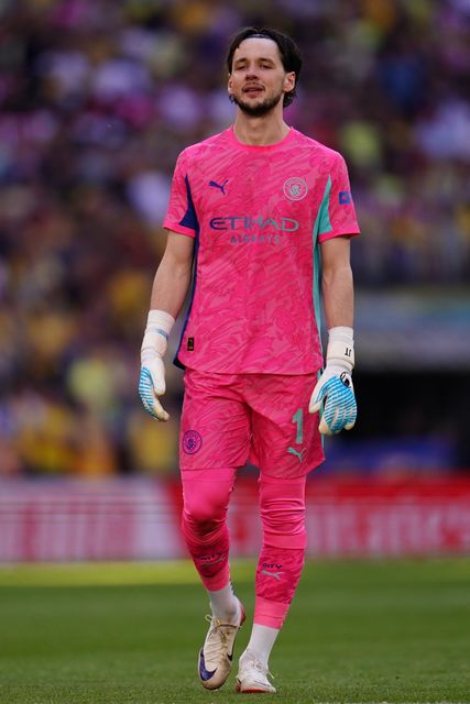 Manchester City goalkeeper James Trafford during the Emirates FA Cup Semi-Final match Manchester City vs Southampton at Wembley Stadium, London, United Kingdom on 25 April 2026

(Photo by Harvey Murphy/News Images)