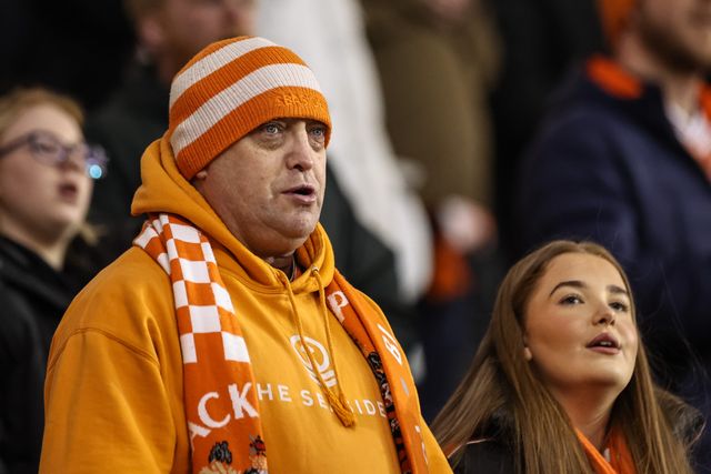 Blackpool fans during the Sky Bet League 1 match Blackpool vs Reading at Bloomfield Road, Blackpool, United Kingdom, 1st April 2025

(Photo by Mark Cosgrove/News Images)