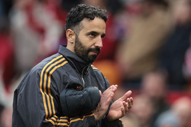Ruben Amorim manager of Manchester United applauds the fans after the final whistle during the Premier League match Manchester United vs Sunderland at Old Trafford, Manchester, United Kingdom, 4th October 2025

(Photo by Mark Cosgrove/News Images)
